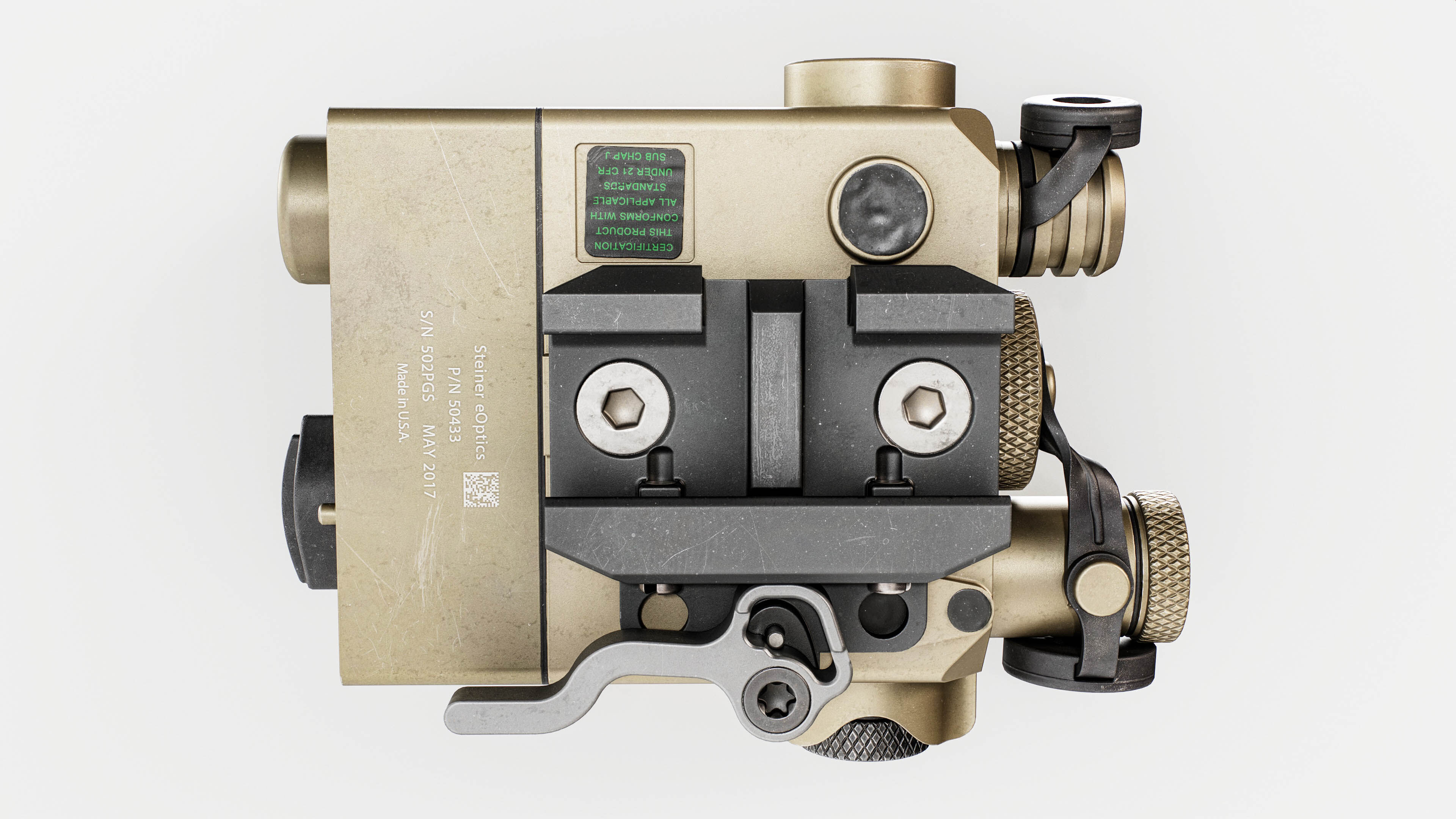 Steiner DBAL-I2 Green or Red visible and IR laser aiming device Low-poly 3D model_17