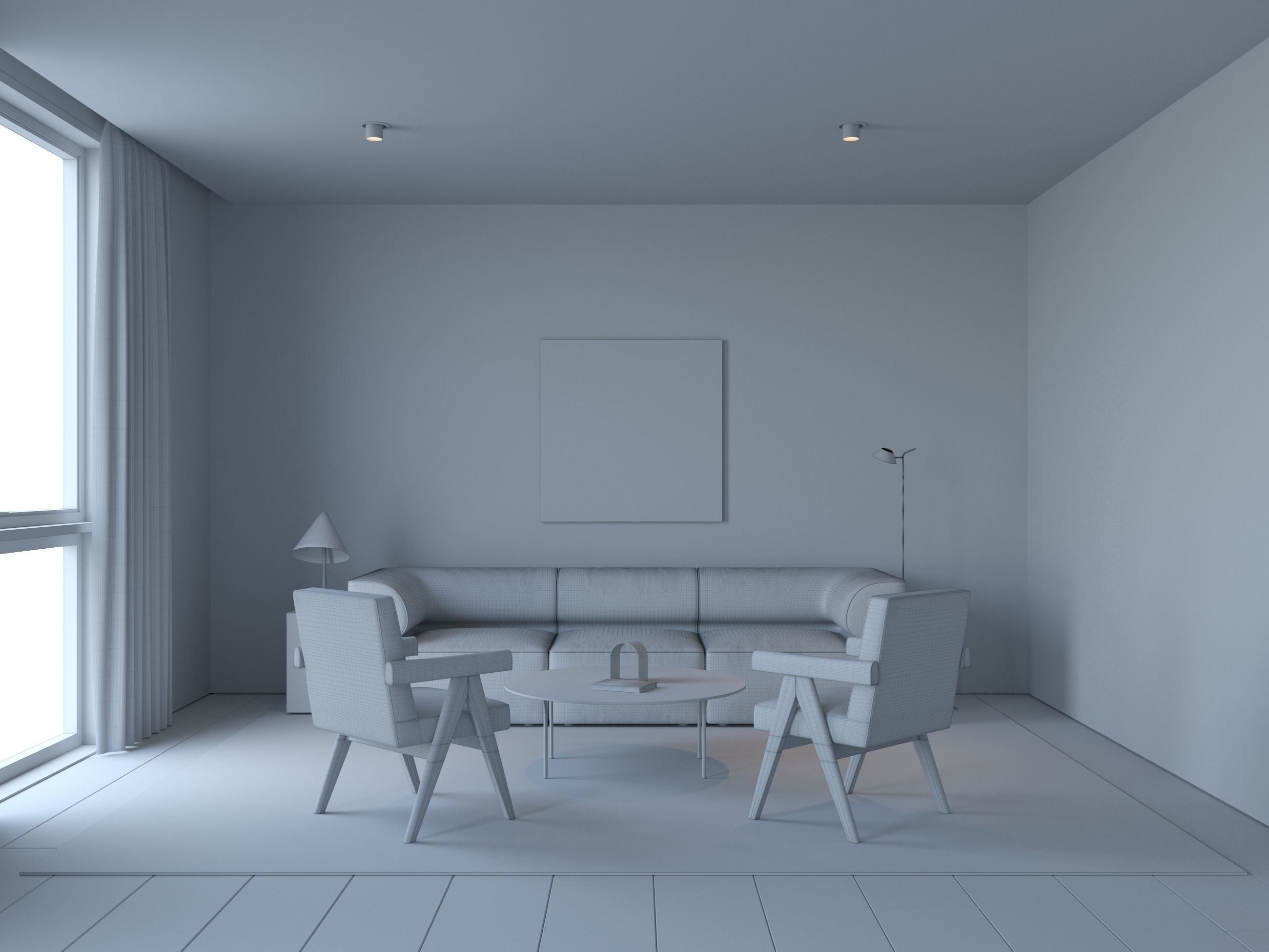 Dot Reception Scene  3D model_4