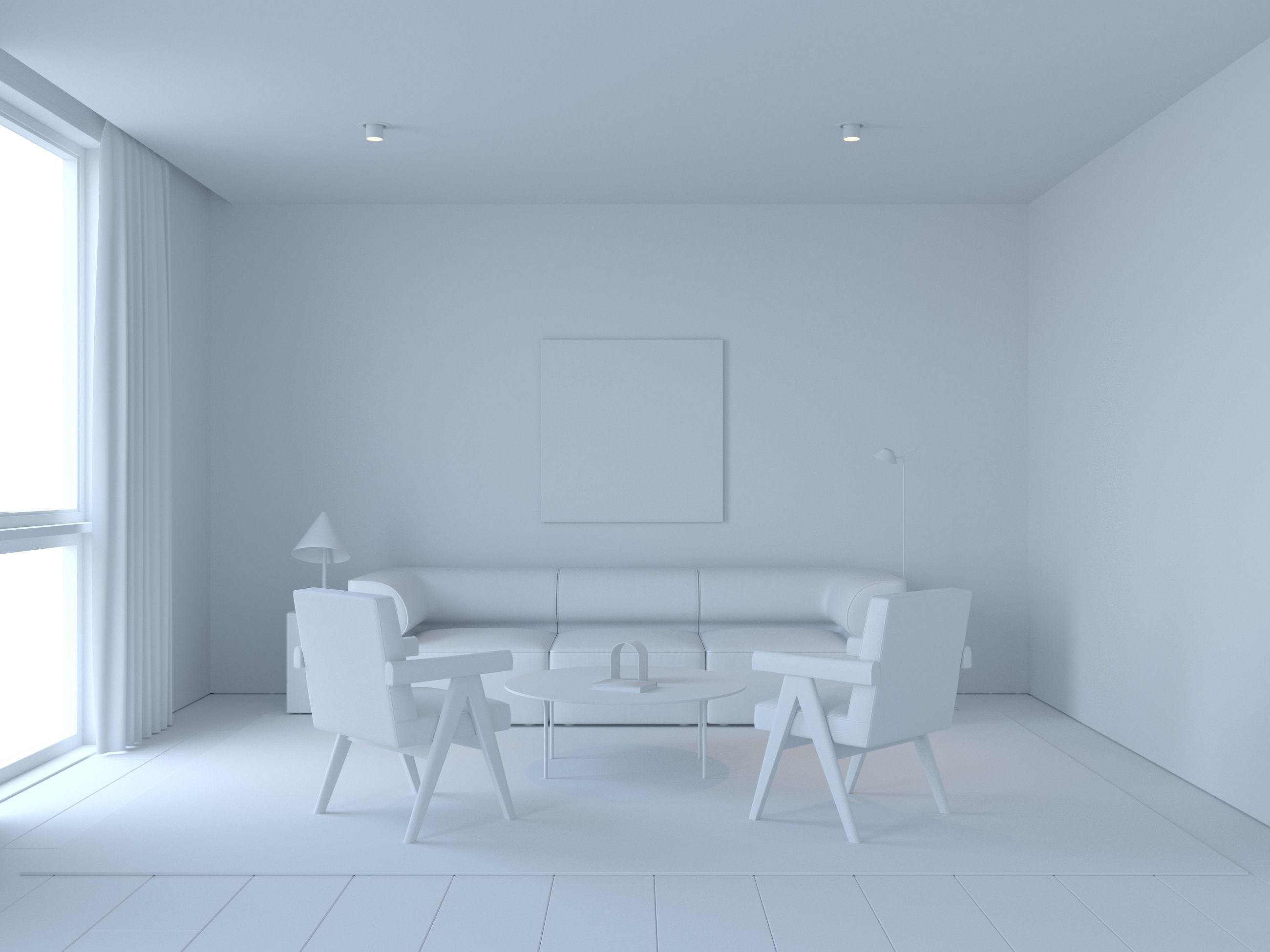 Dot Reception Scene  3D model_2