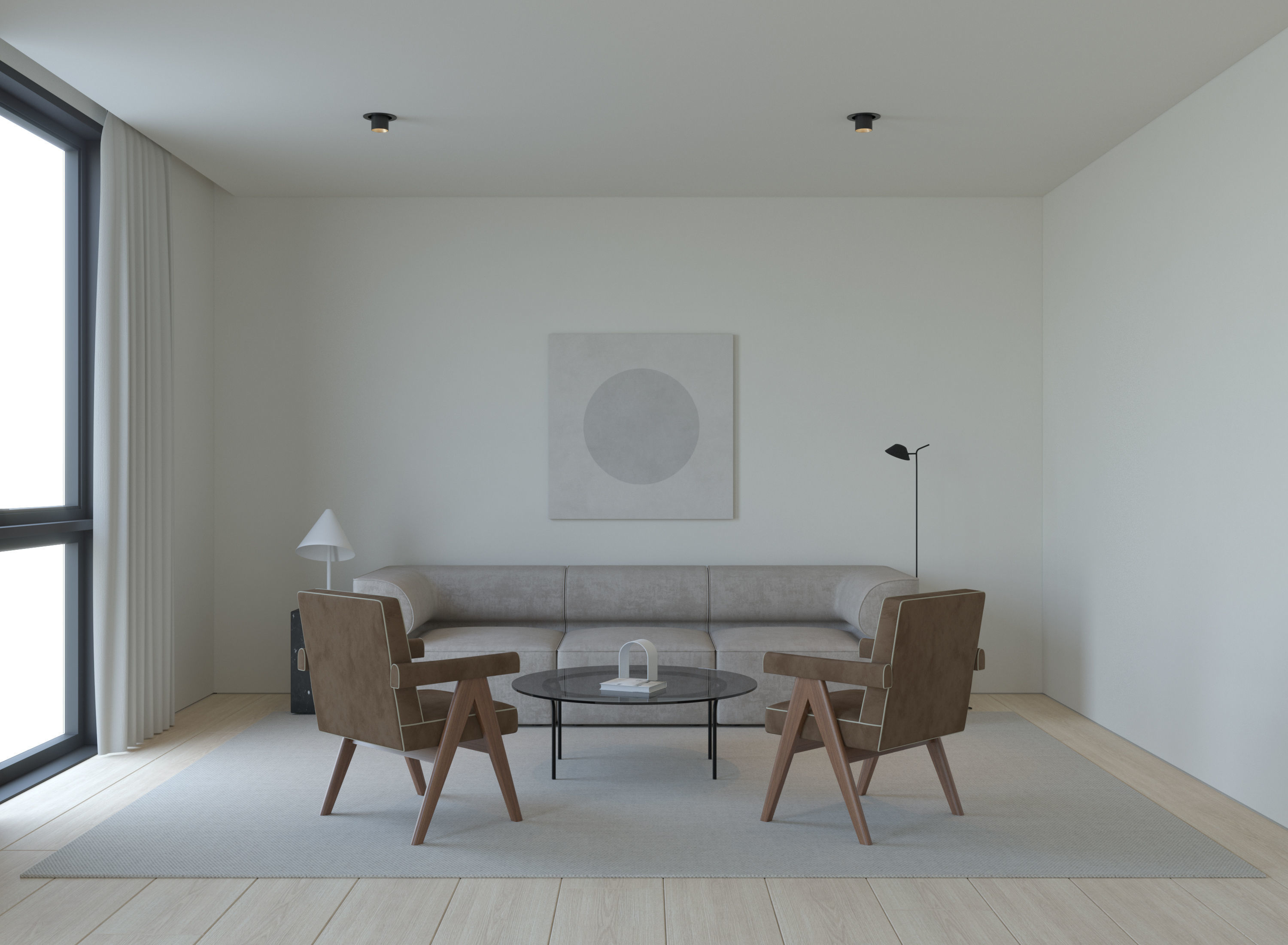 Dot Reception Scene  3D model_1