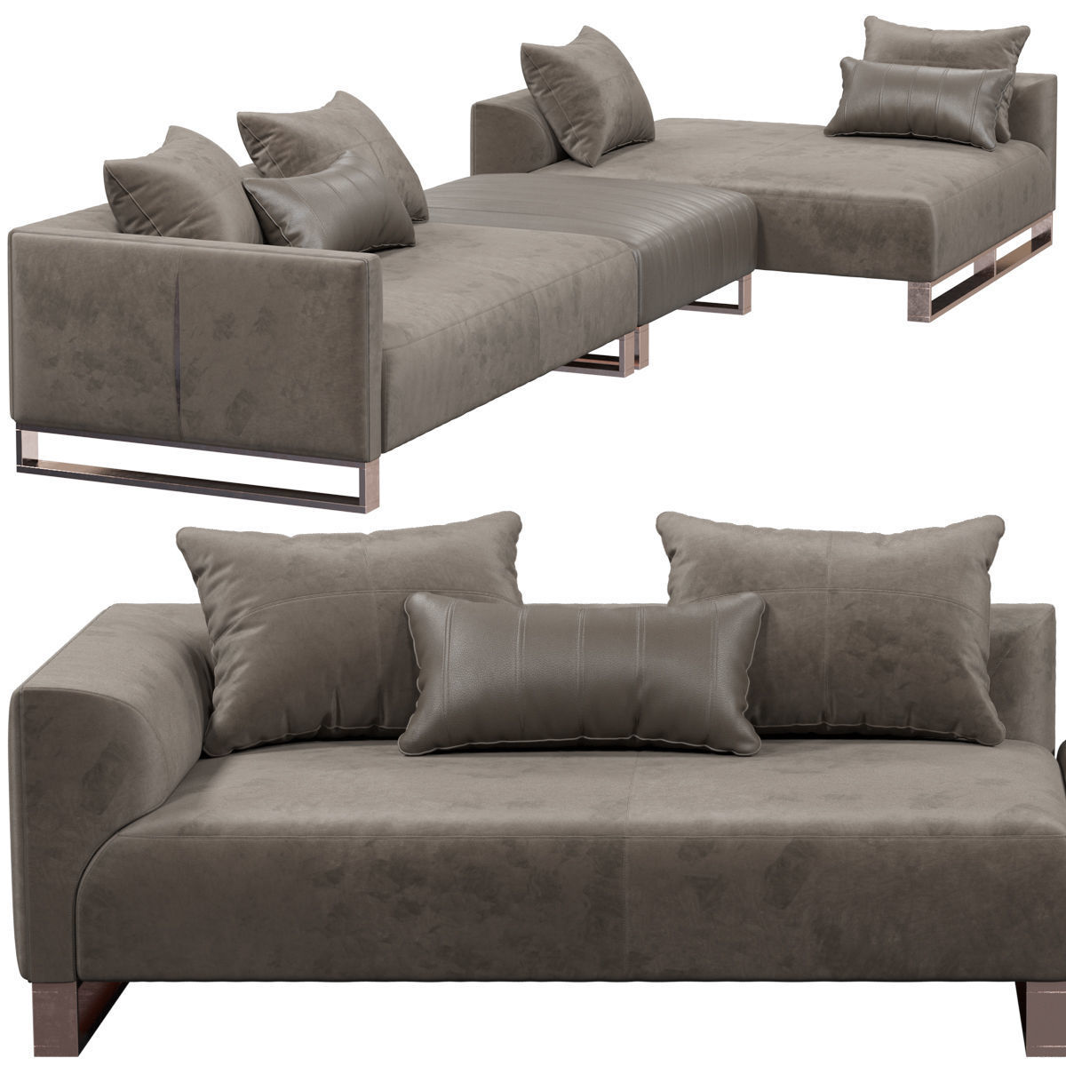 Longhi Fold sofa  3D model_1