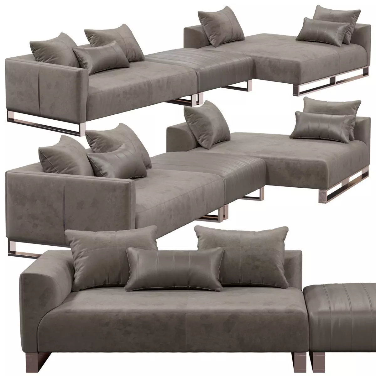 Longhi Fold sofa  3D model_0