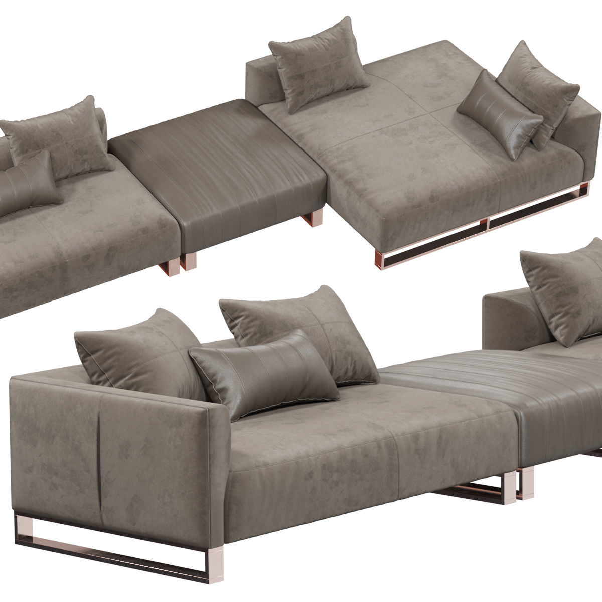 Longhi Fold sofa  3D model_3