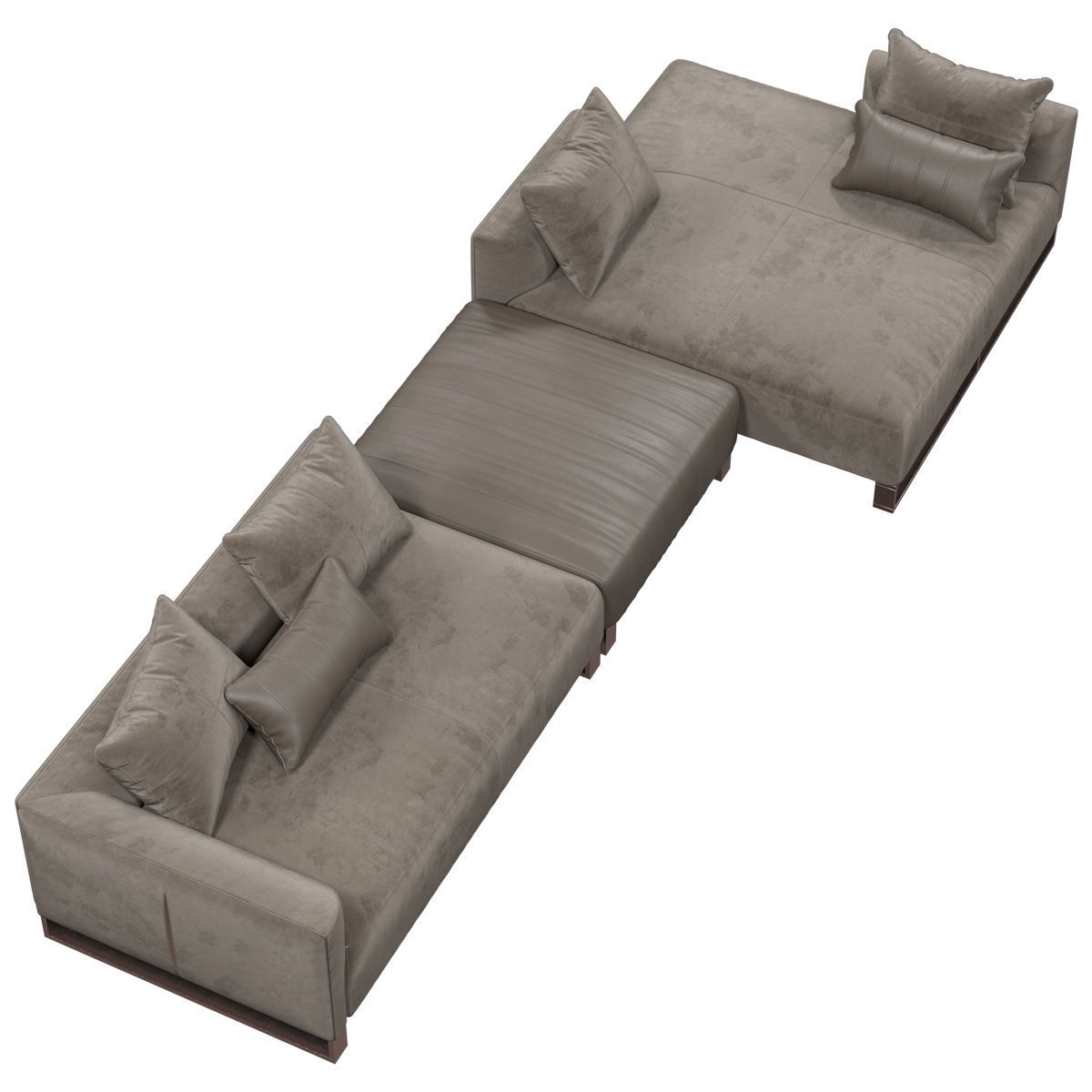 Longhi Fold sofa  3D model_2