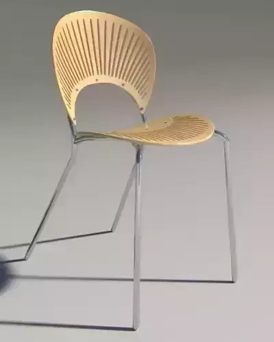 Chair Trinitad Style Wood iray