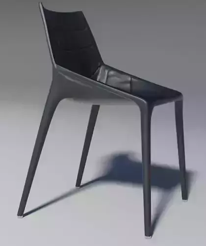 Chair outline leather  Mental Ray 3D model