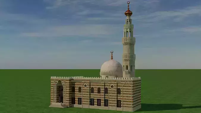 Sultan Barqouq Mosque 3D model