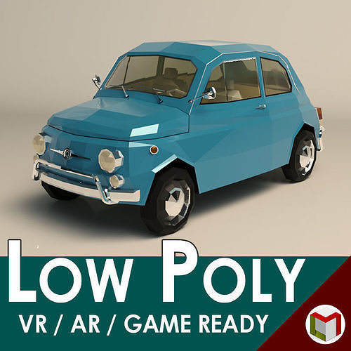Low Poly City Car 05 Low-poly 3D model
