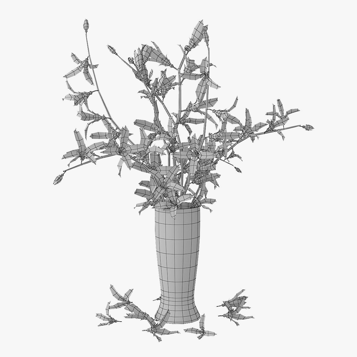 Forsythia 3D model_3
