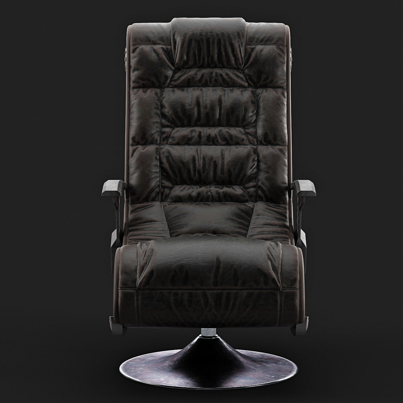 X-Rocker Chair Aged 3D model_4