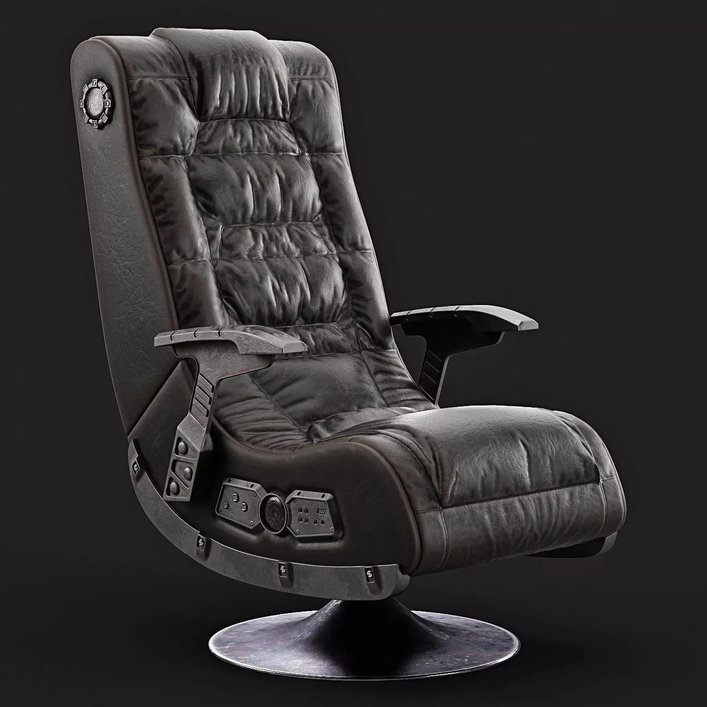 X-Rocker Chair Aged 3D model_0