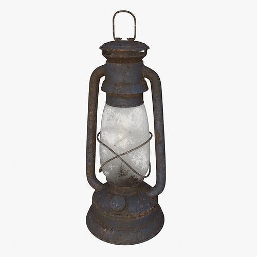 Old Gas Lamp Game-Ready Model Low-poly 3D model