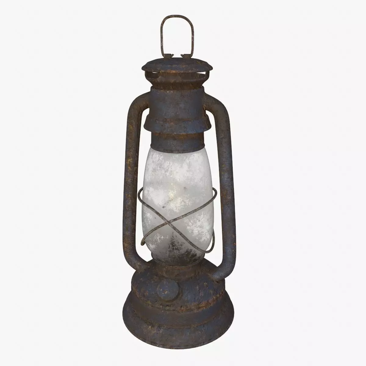 Old Gas Lamp Game-Ready Model Low-poly 3D model_0