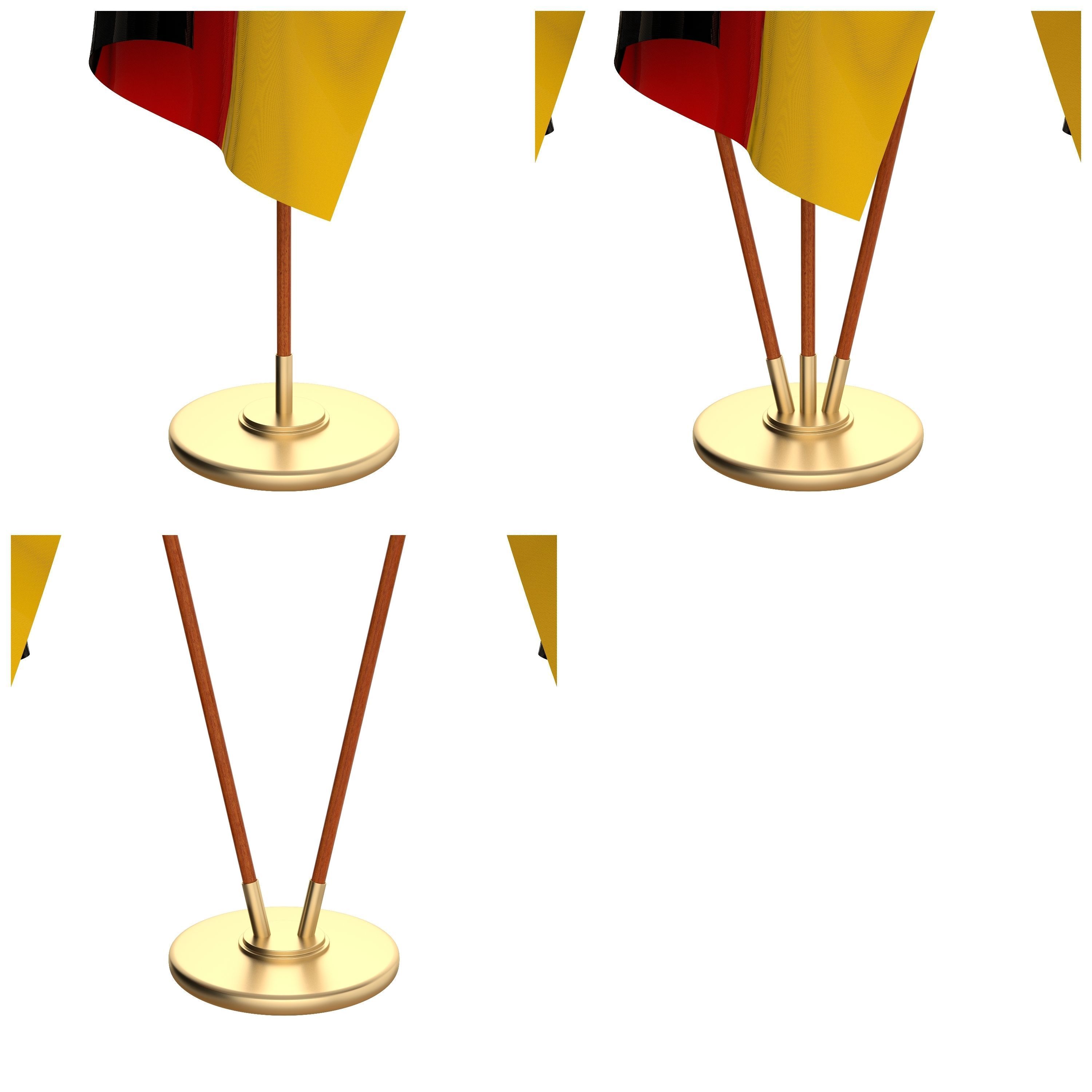 Germany Flag Pack 3D model_3