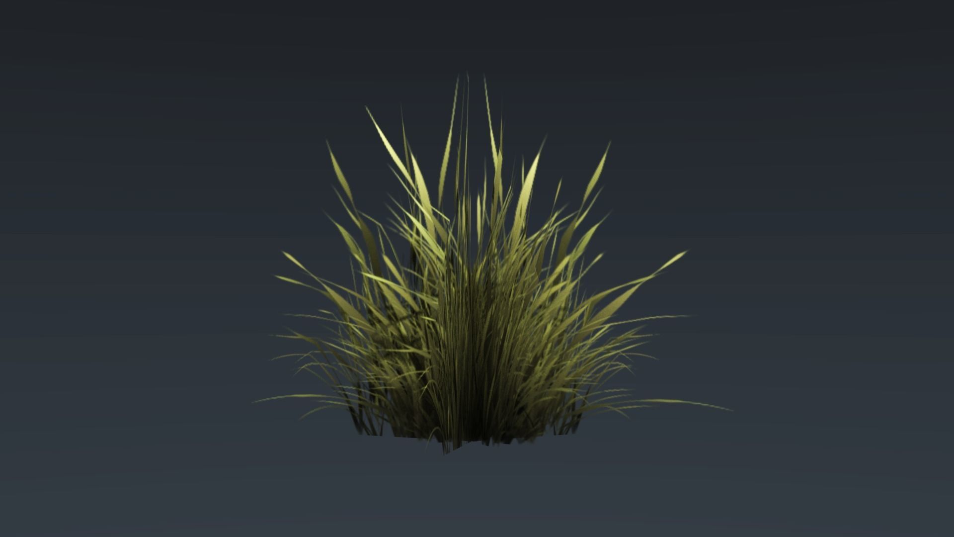 Kit of grass pack Low-poly 3D model_3