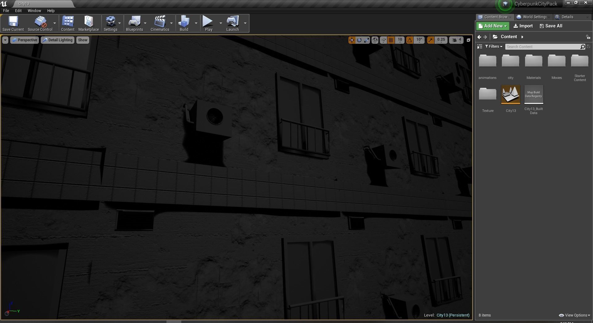 Cyberpunk City PACK and Street assets Low-poly 3D model_14