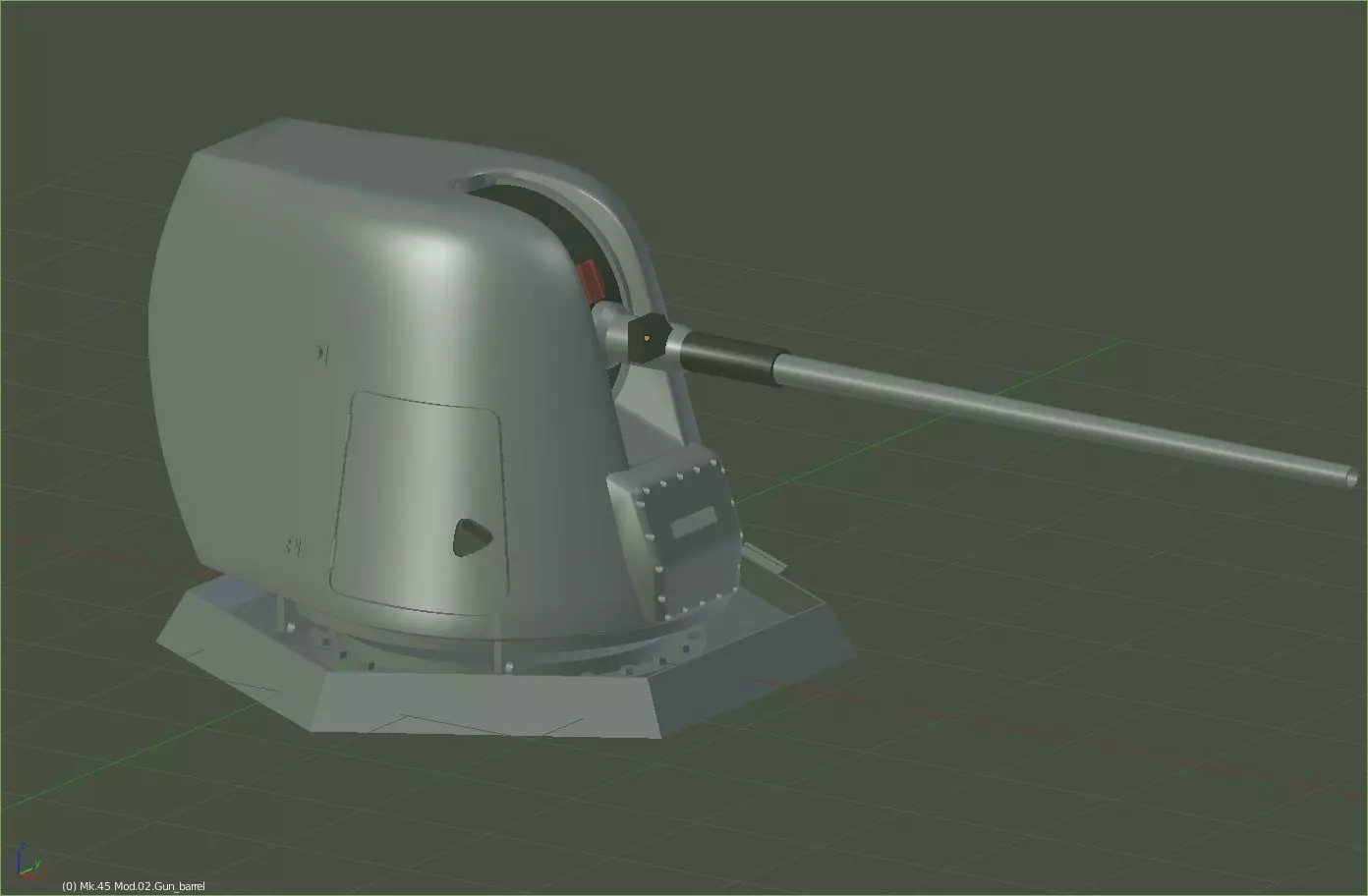 127mm Mk45 L54 Mod0-2 naval gun 3D model_0