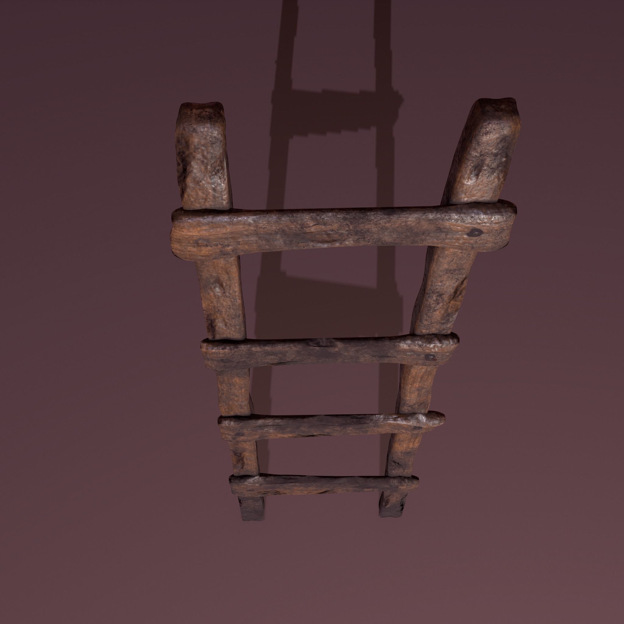 Old Dirty Ladder Low-poly 3D model_22