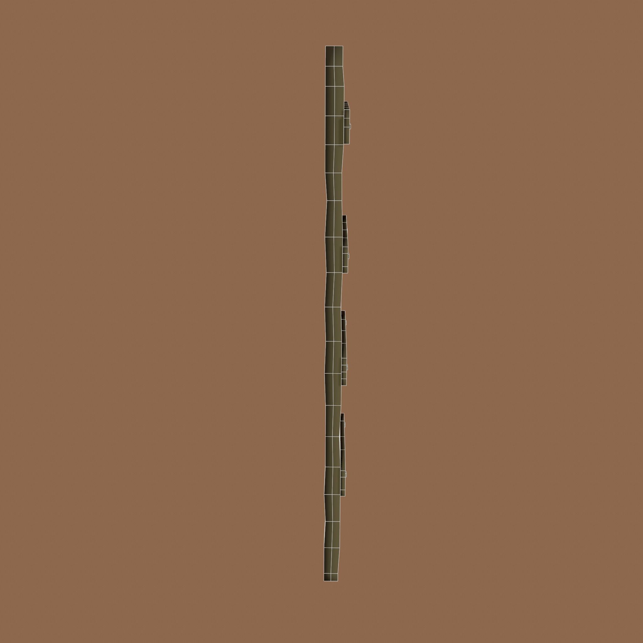 Old Dirty Ladder Low-poly 3D model_26