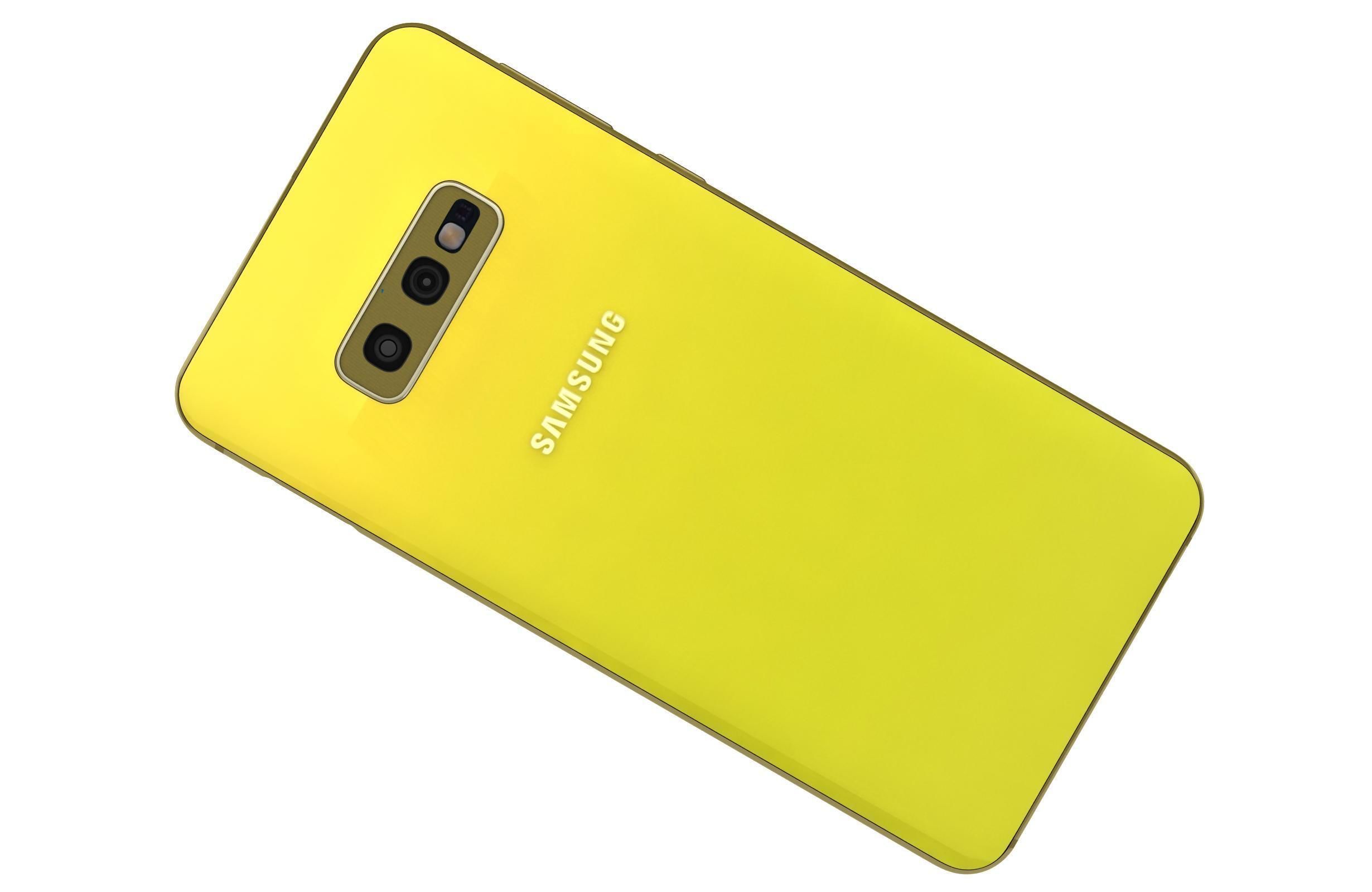 Samsung Galaxy S10e Canary Yellow 3D model_6
