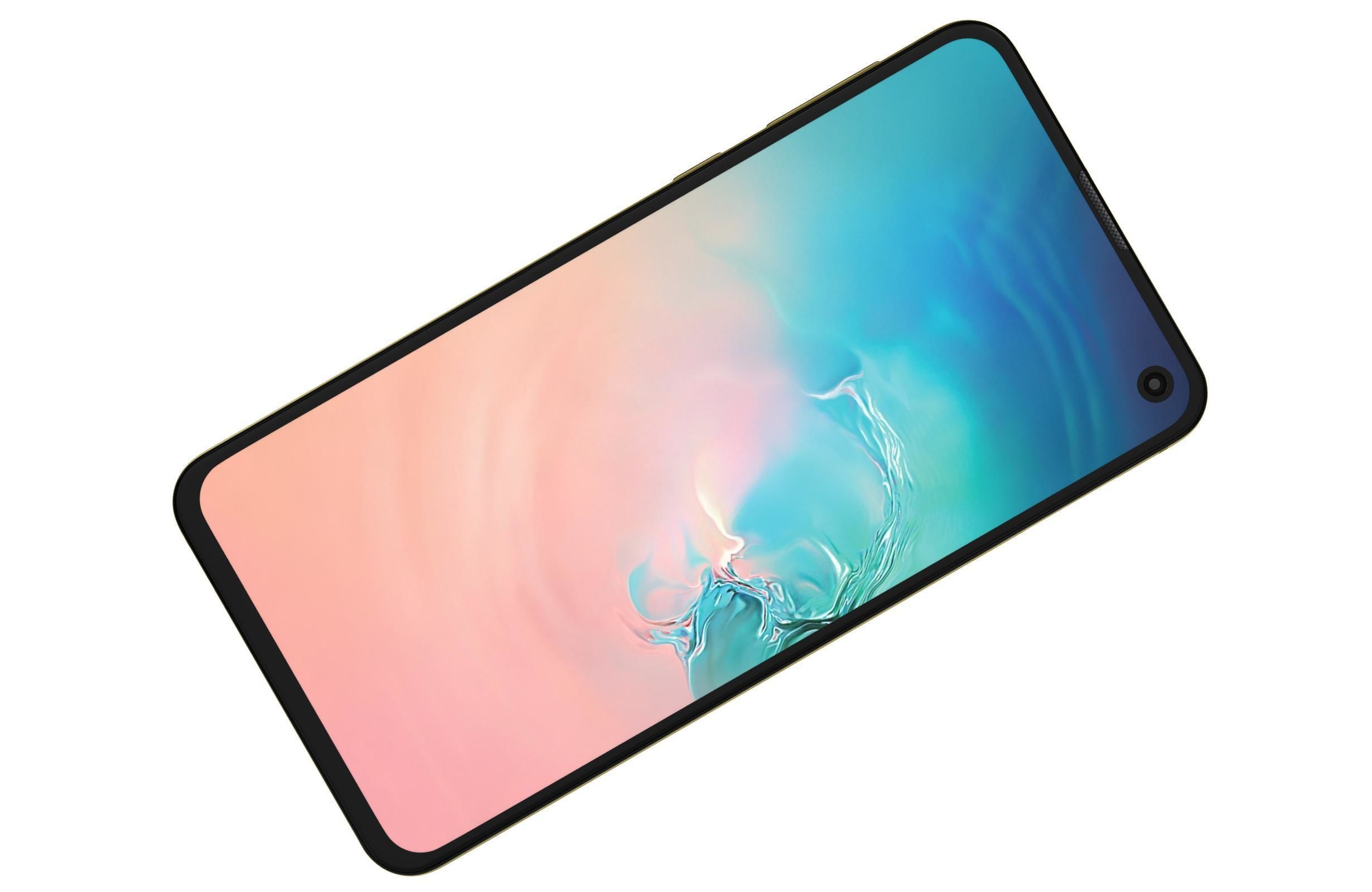 Samsung Galaxy S10e Canary Yellow 3D model_5