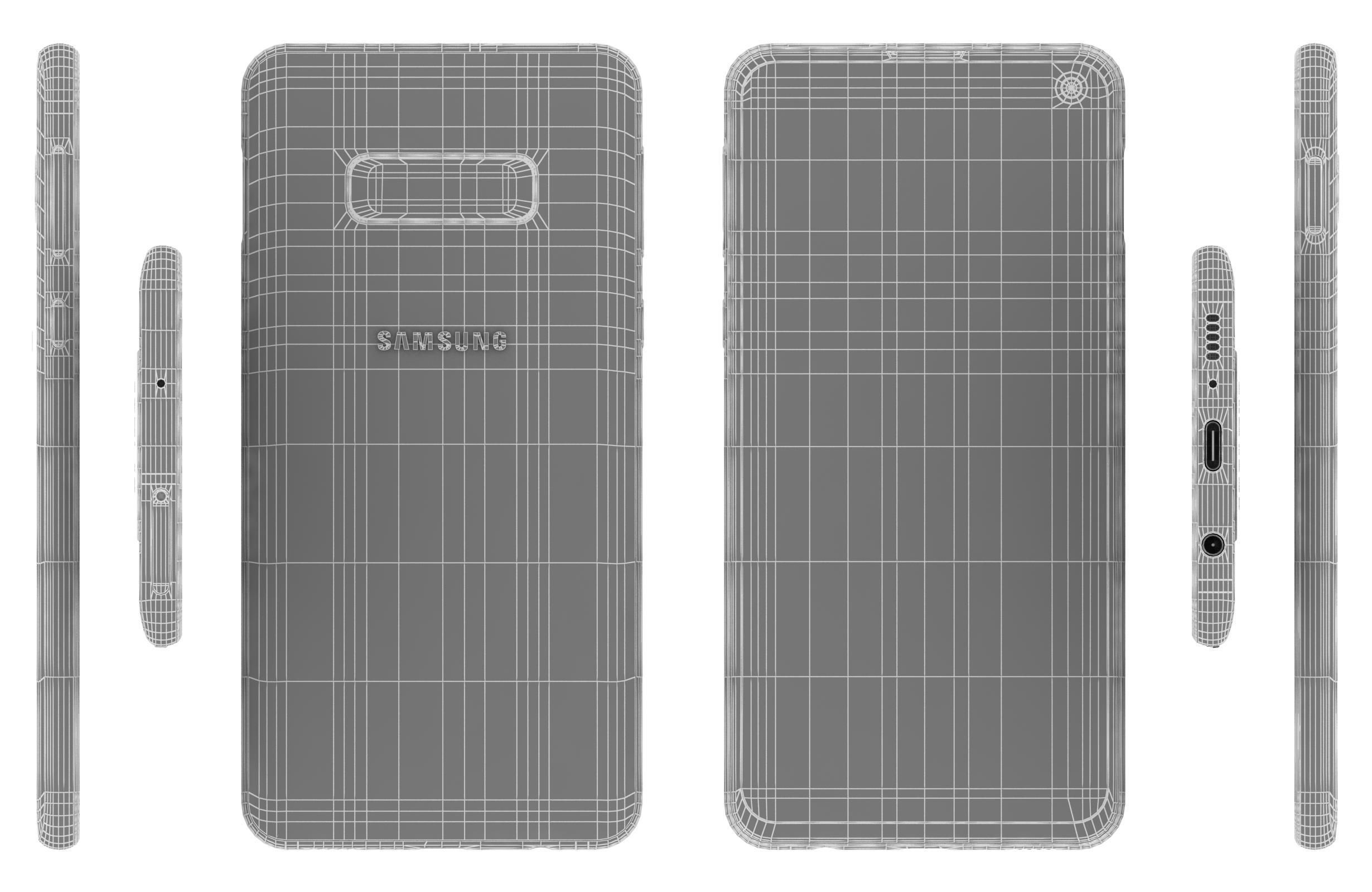 Samsung Galaxy S10e Canary Yellow 3D model_12