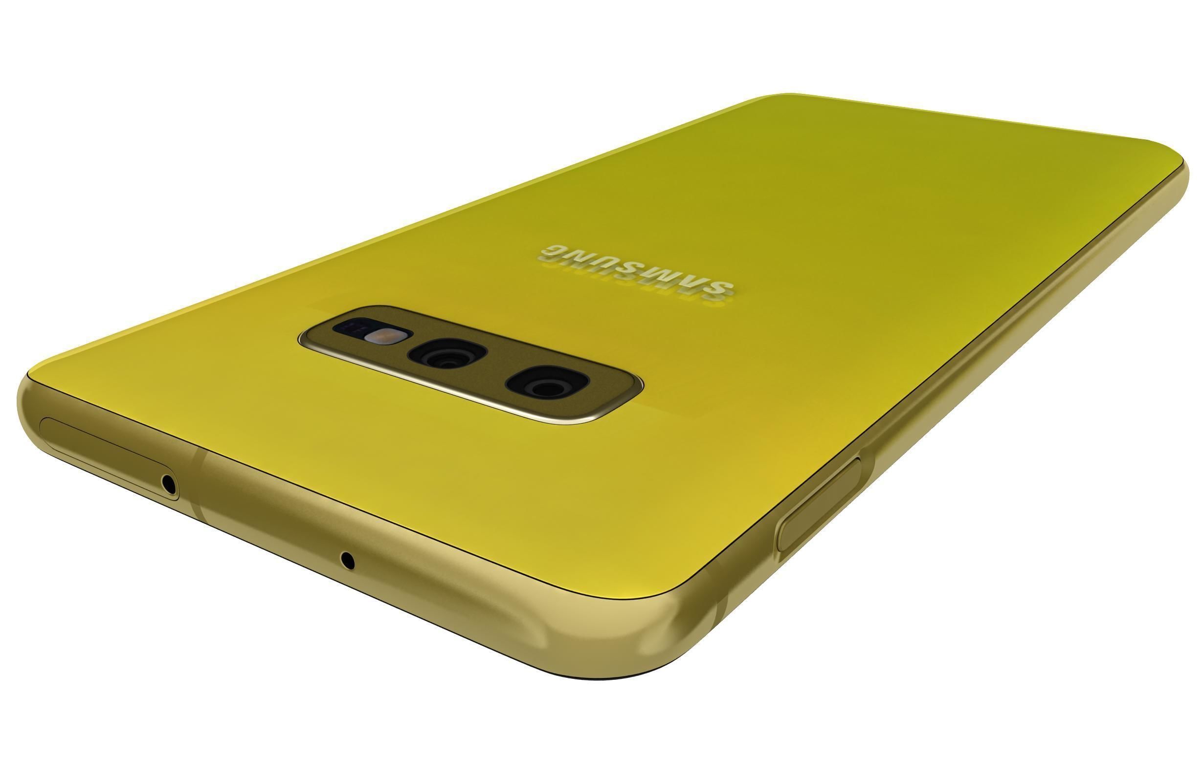 Samsung Galaxy S10e Canary Yellow 3D model_11