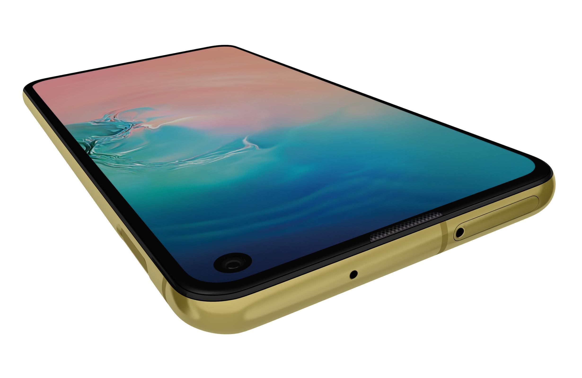 Samsung Galaxy S10e Canary Yellow 3D model_8