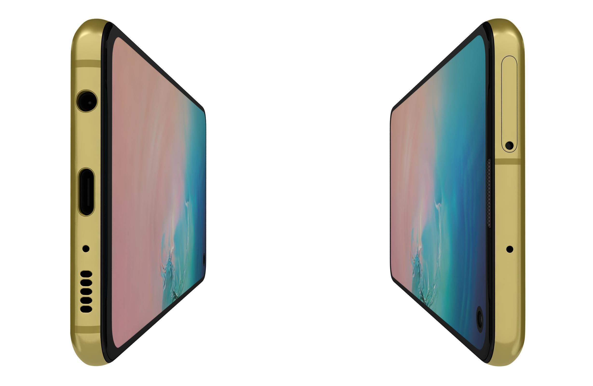 Samsung Galaxy S10e Canary Yellow 3D model_4