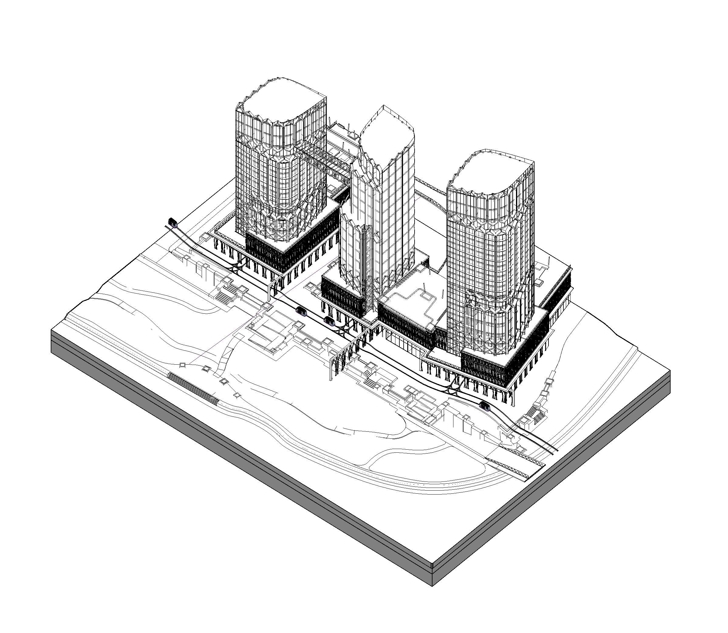Large Urban Scheme 3D model_4