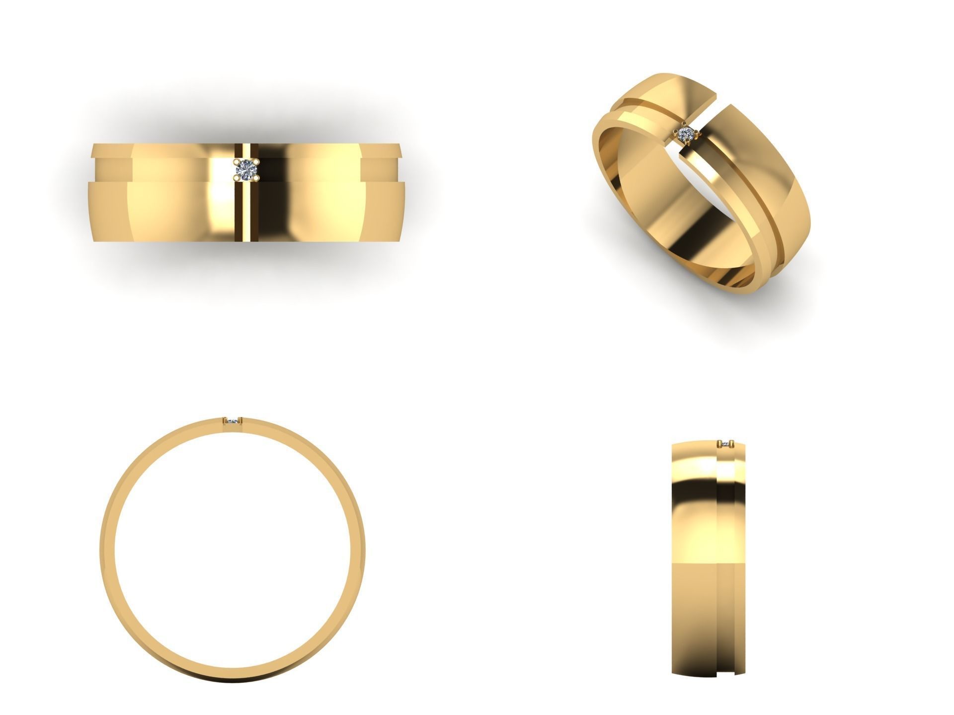 Ring od 46 3D print model_3