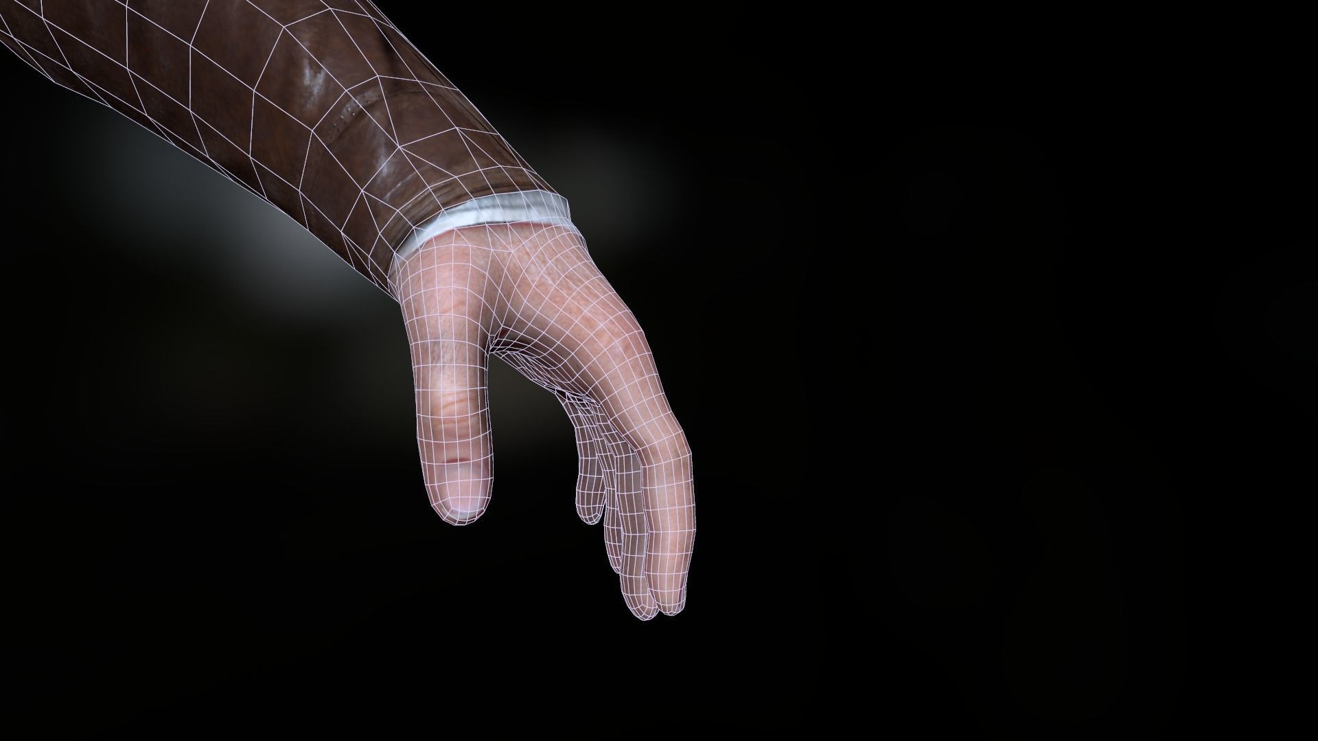 Protagonist realistic Character PBR  Low-poly 3D model_9