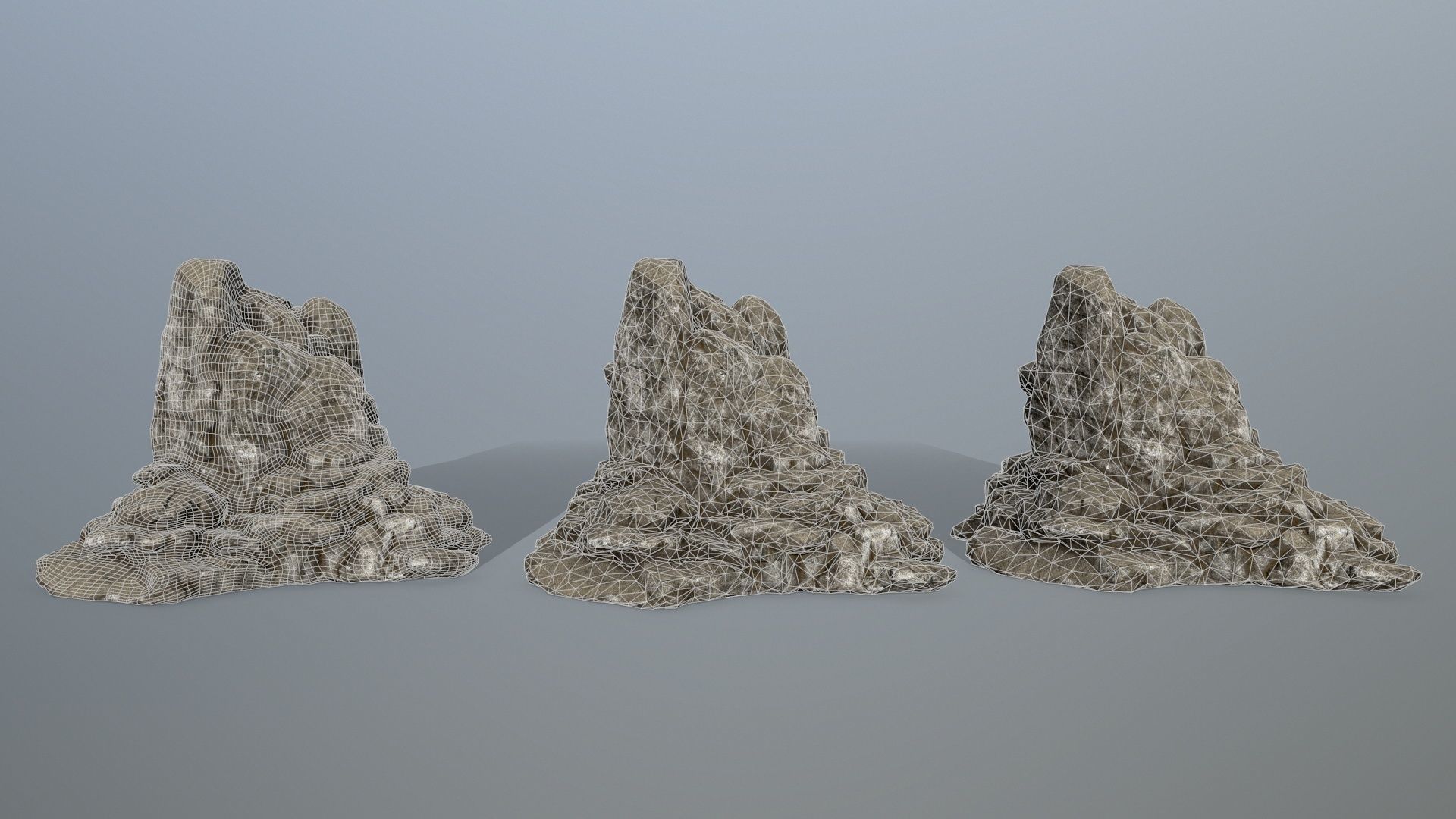 rocks rock formation Low-poly 3D model_11