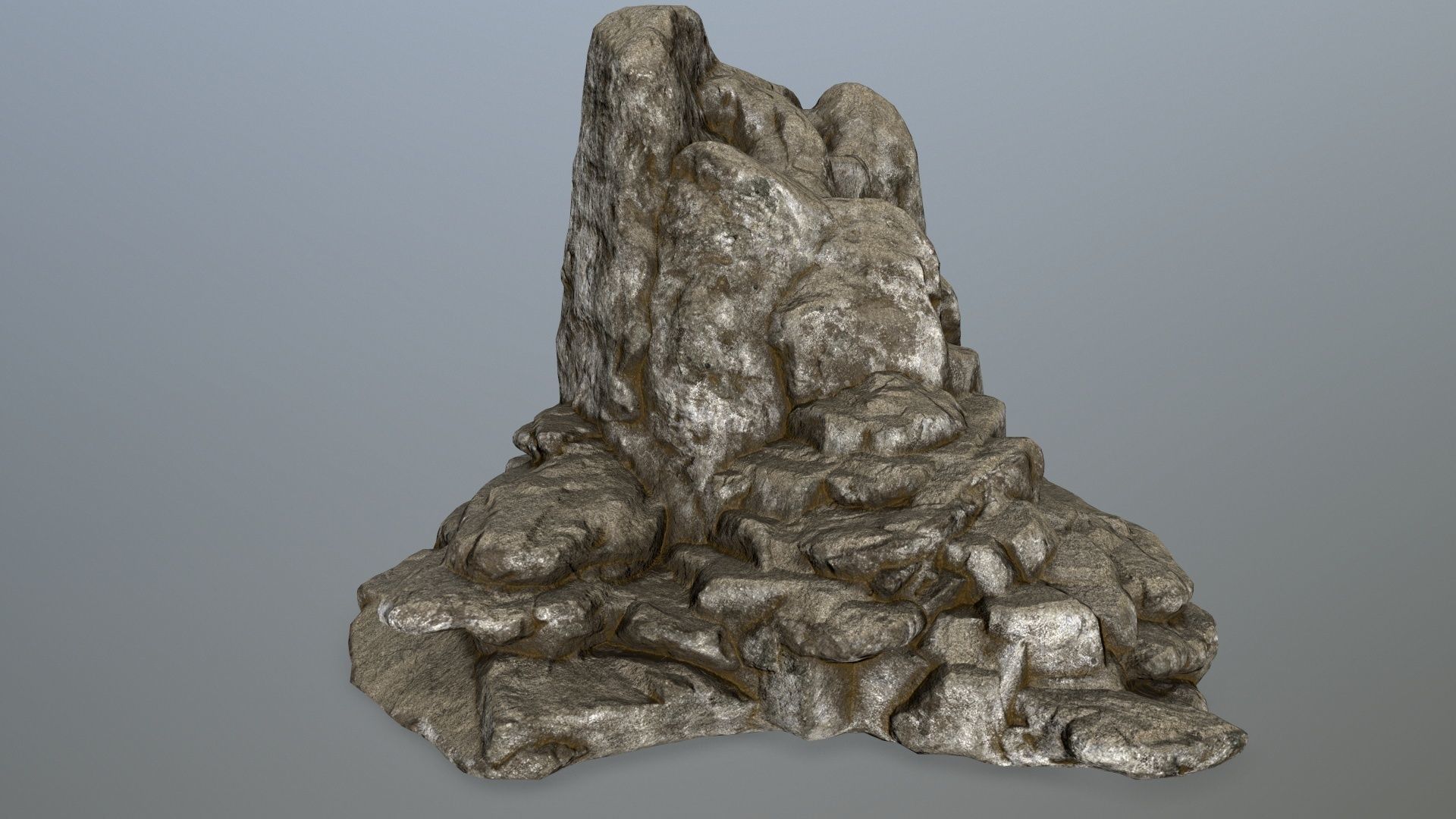 rocks rock formation Low-poly 3D model_8