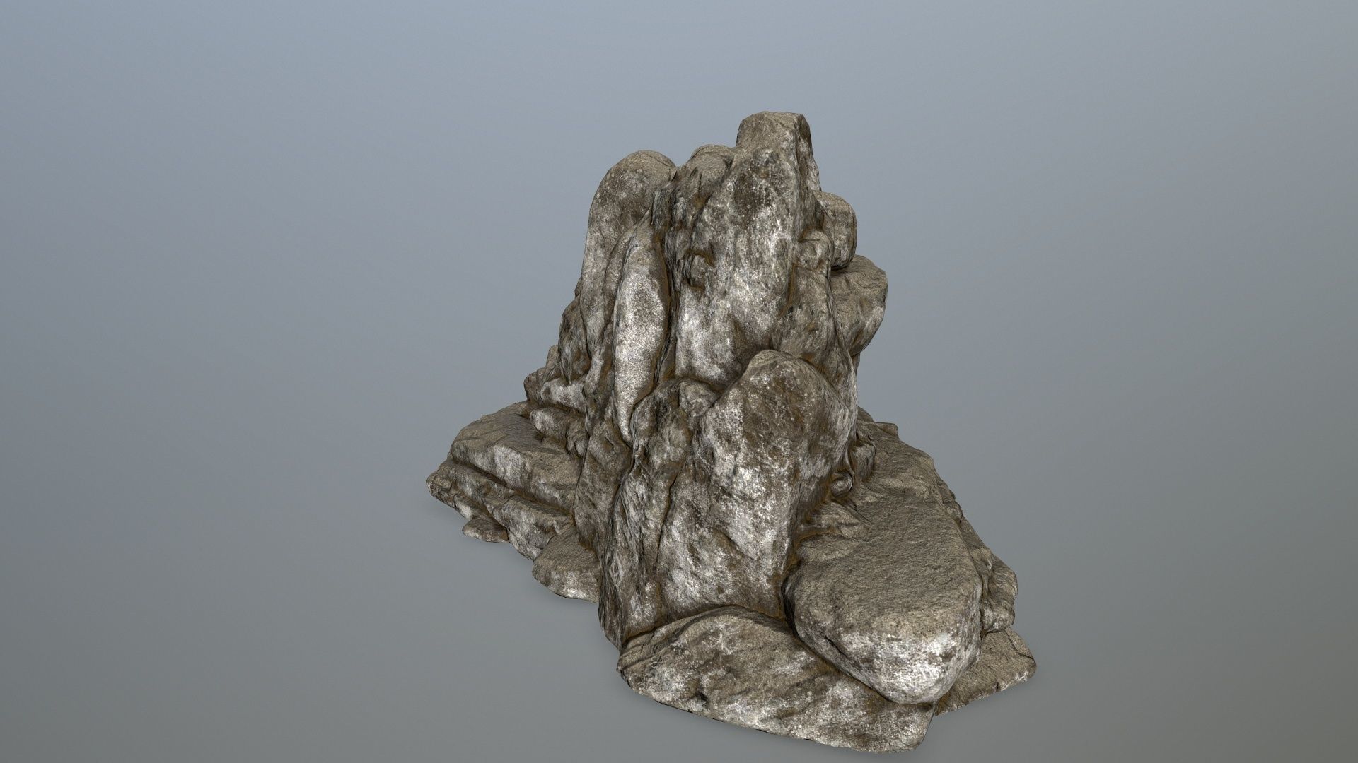 rocks rock formation Low-poly 3D model_4