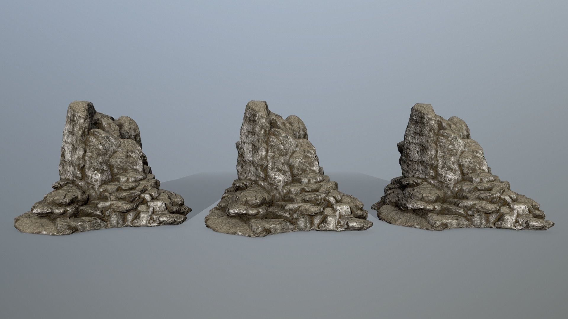 rocks rock formation Low-poly 3D model_10