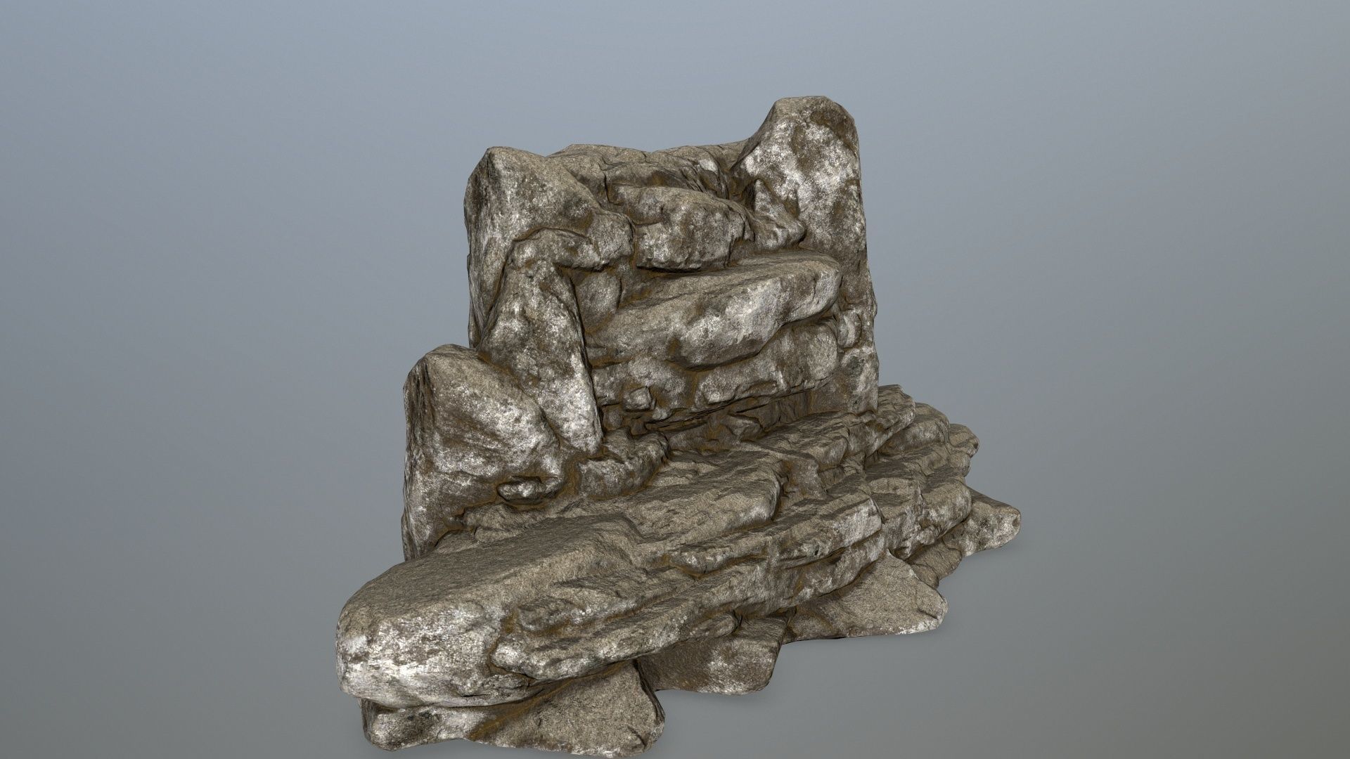 rocks rock formation Low-poly 3D model_3