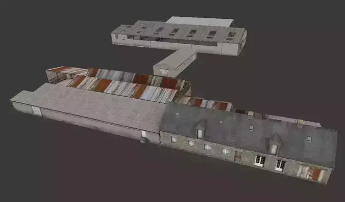 Ferme Bretonne - Breton farm 3D model