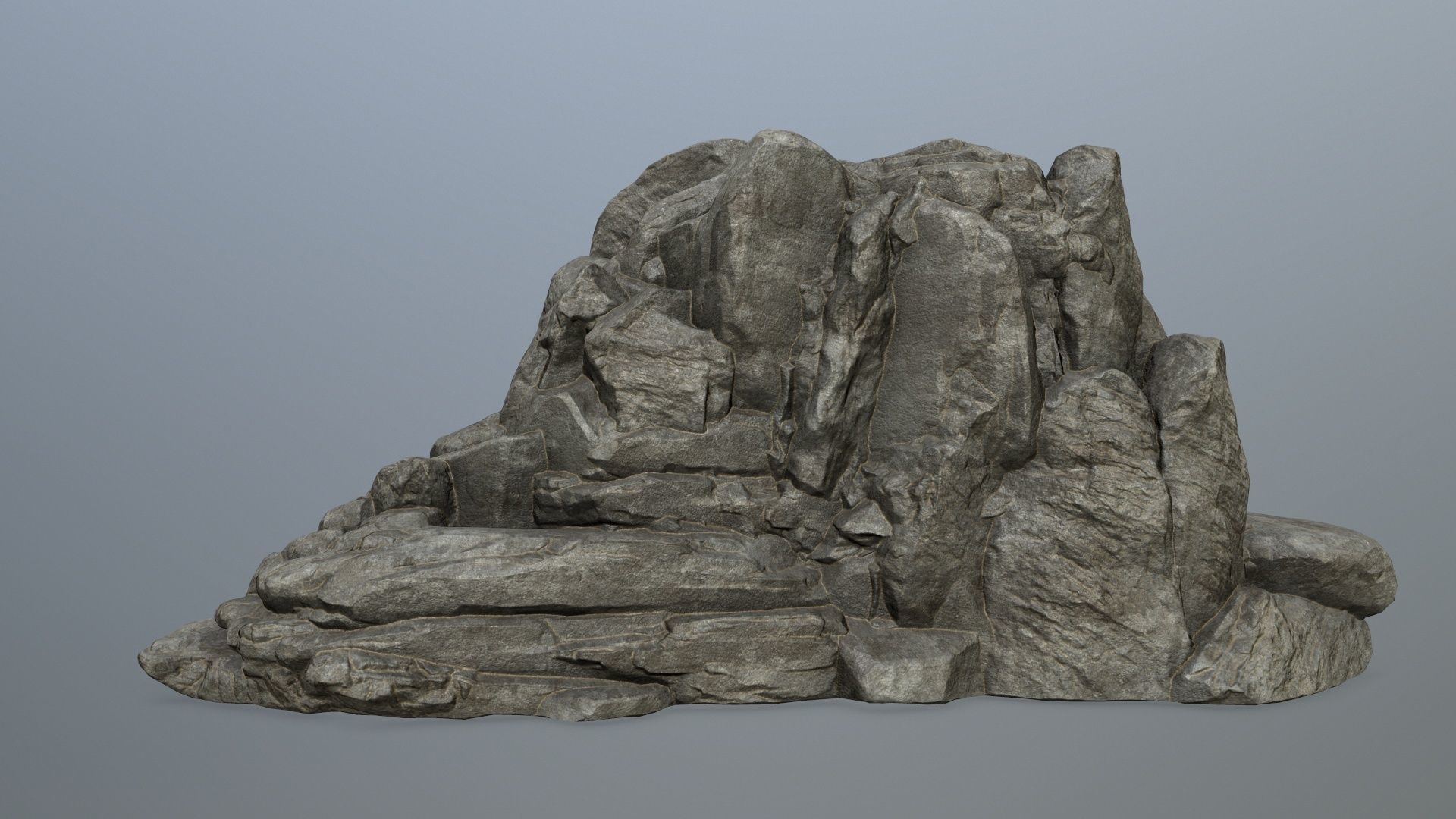 rocks rock formation Low-poly 3D model_5
