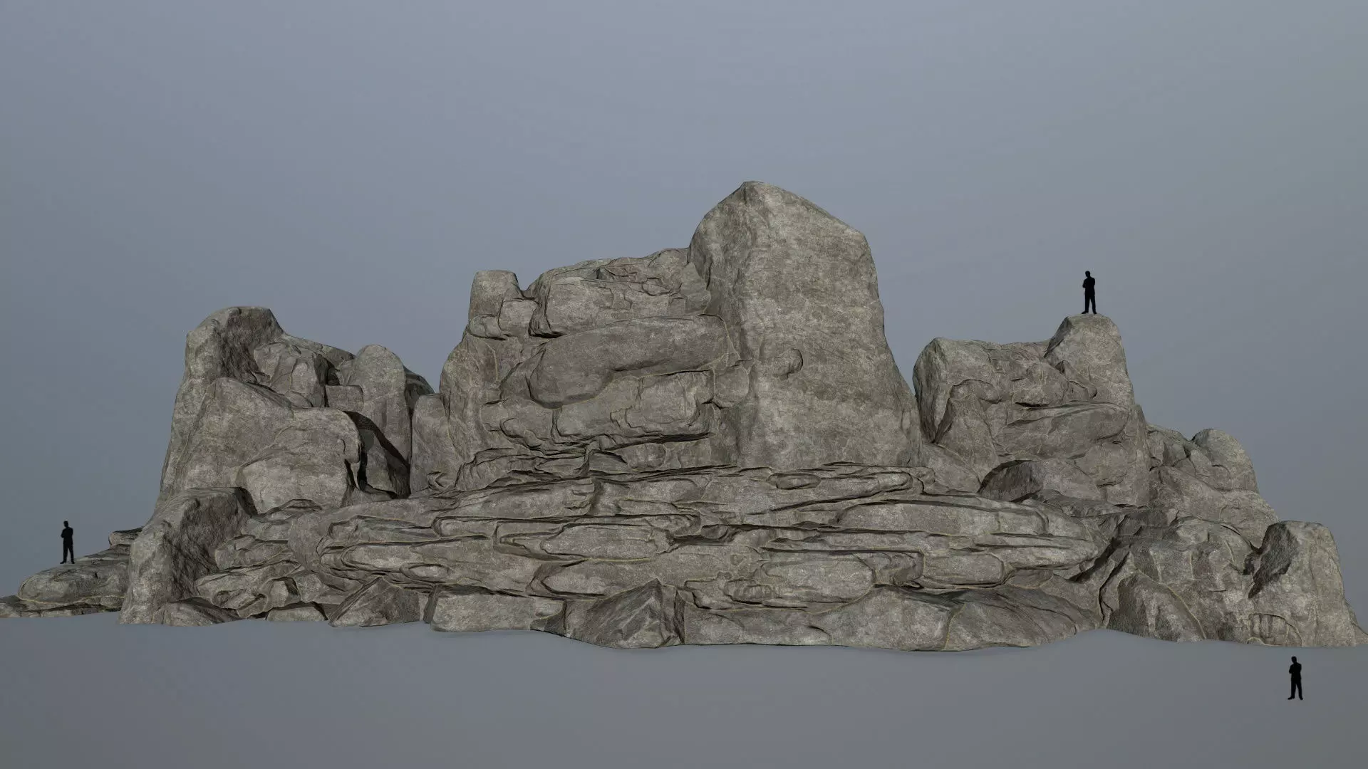 rocks rock formation Low-poly 3D model_0