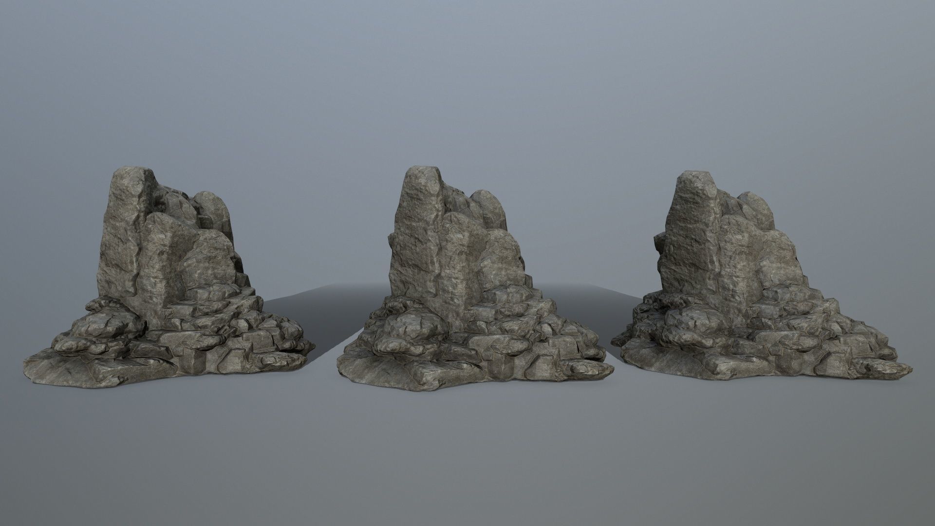 rocks rock formation Low-poly 3D model_9