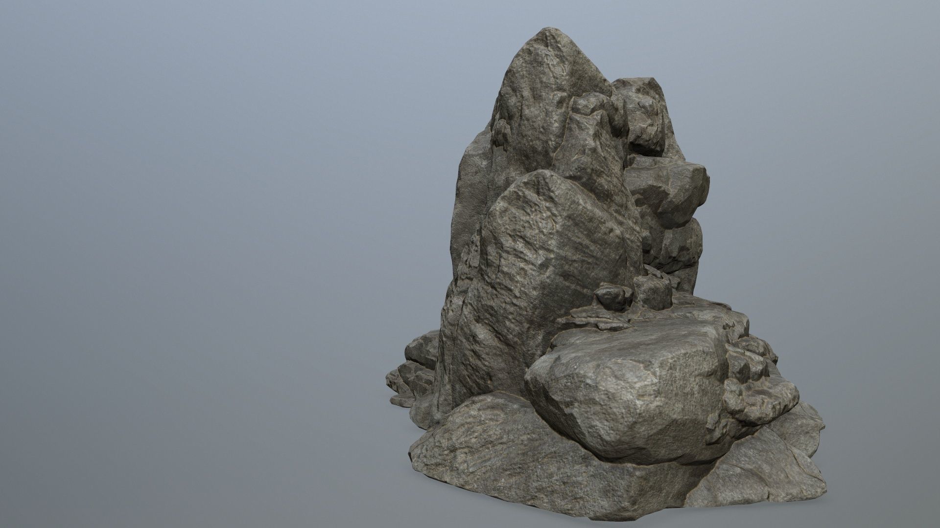 rocks rock formation Low-poly 3D model_3