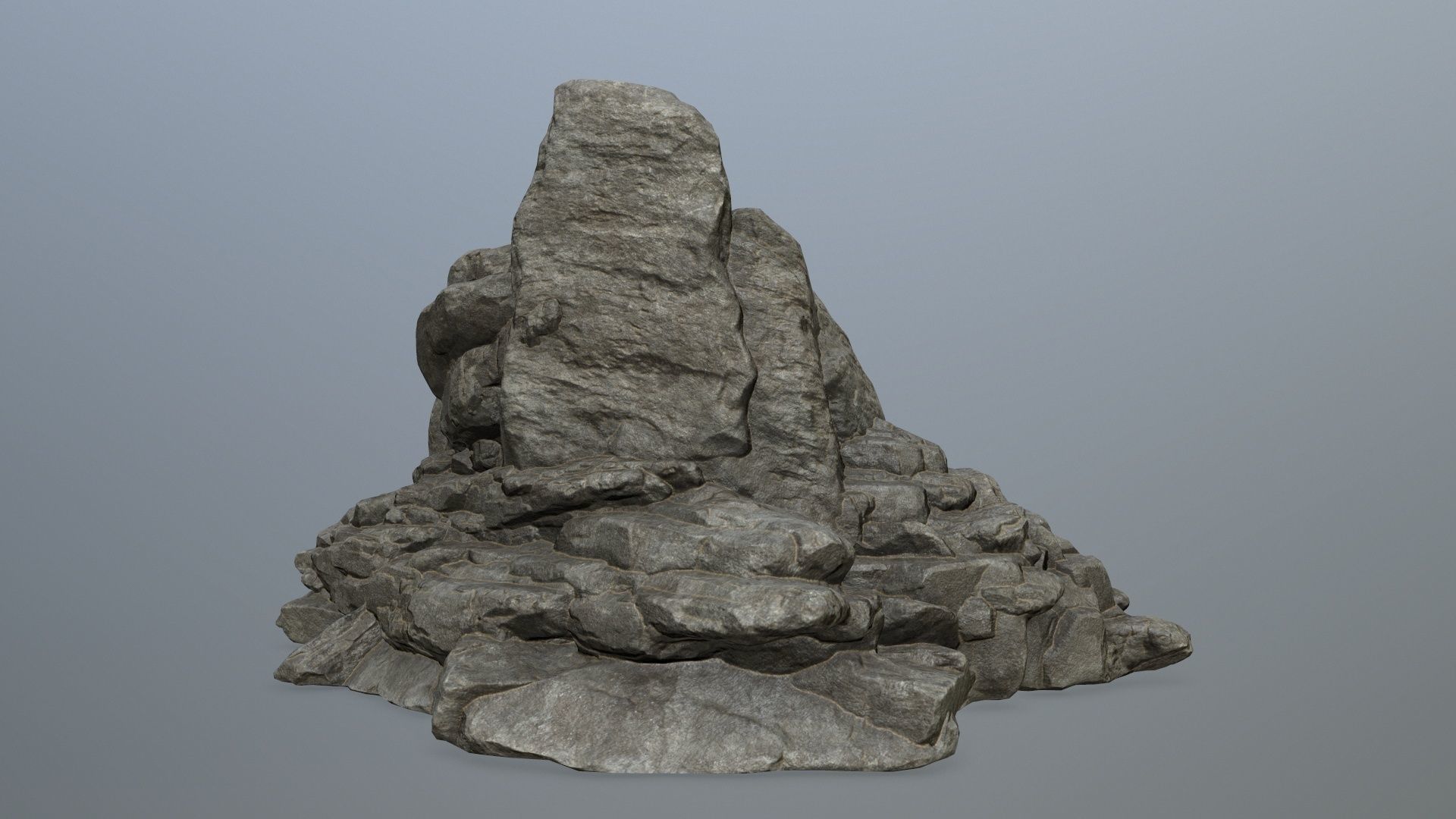 rocks rock formation Low-poly 3D model_8