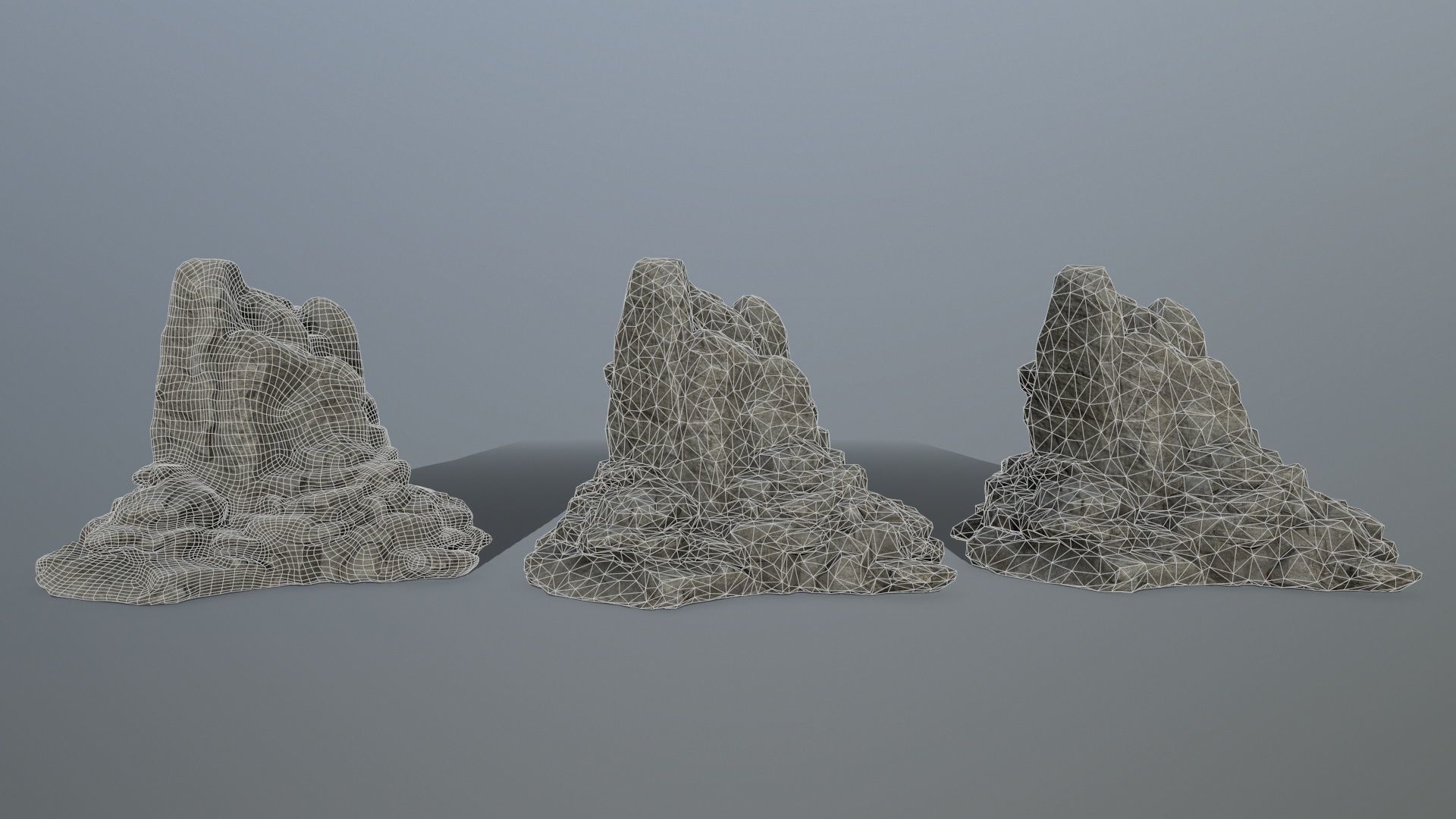 rocks rock formation Low-poly 3D model_10