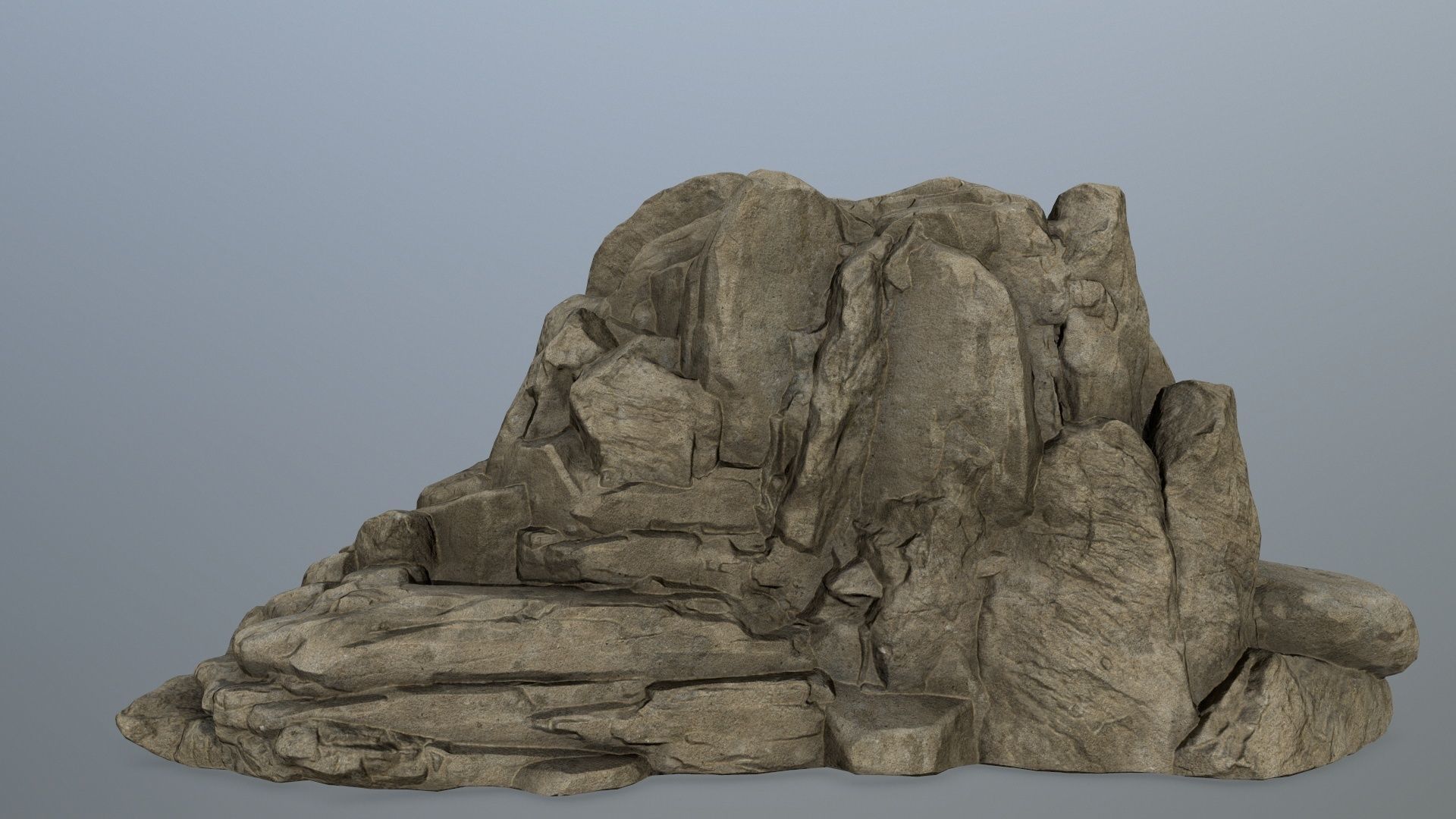 rocks rock formation Low-poly 3D model_5