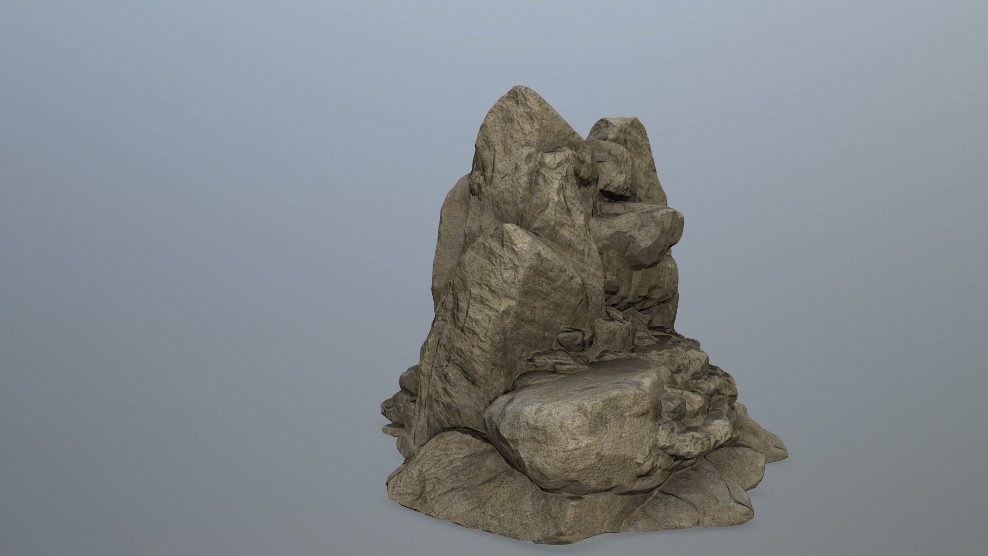 rocks rock formation Low-poly 3D model_3