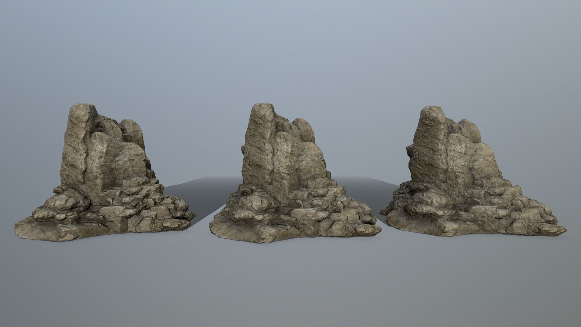 rocks rock formation Low-poly 3D model_10