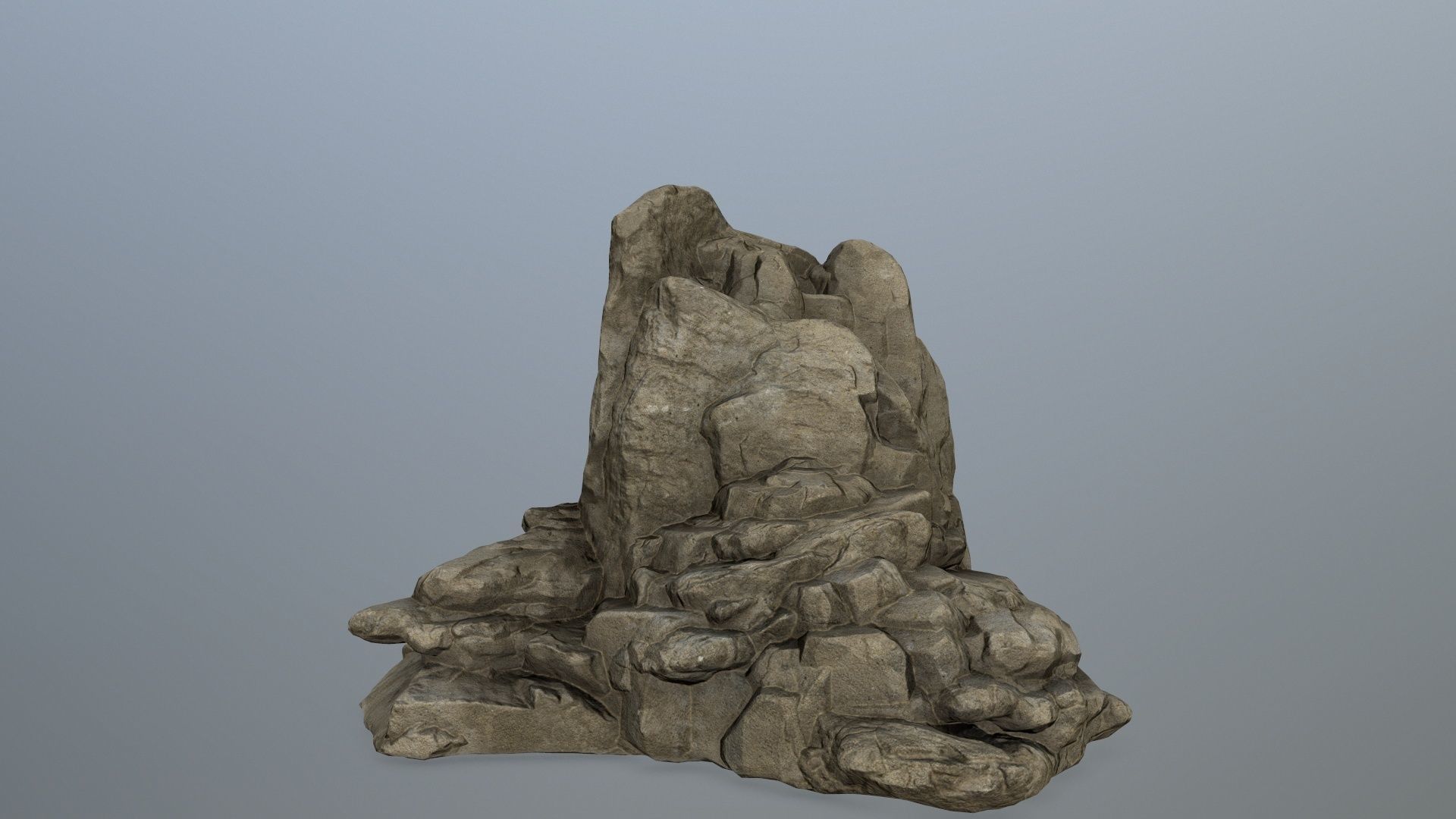 rocks rock formation Low-poly 3D model_7