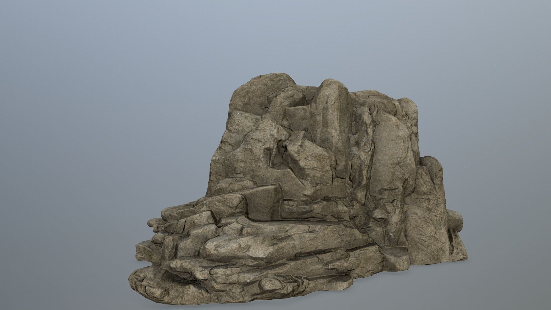 rocks rock formation Low-poly 3D model_6