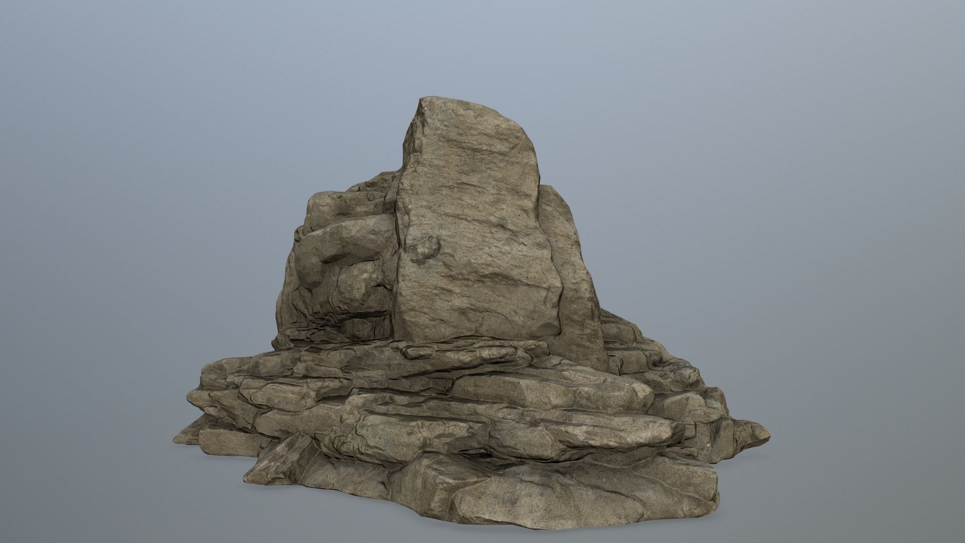 rocks rock formation Low-poly 3D model_9